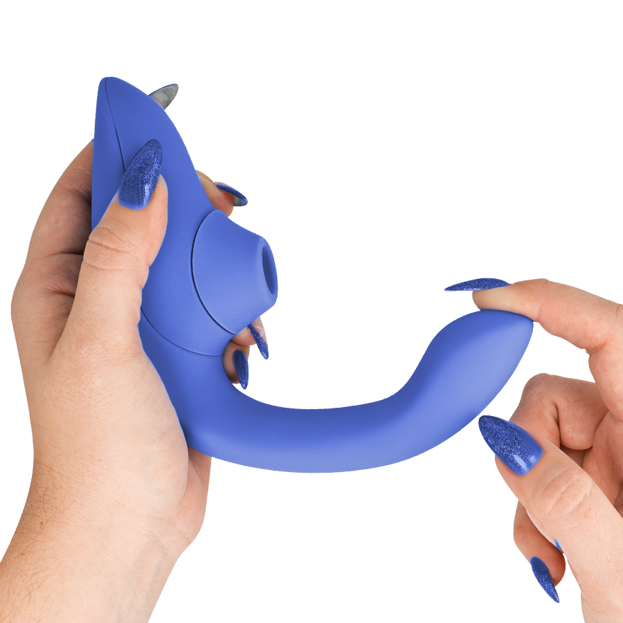 Womanizer Blend Vibrant Blue stimolatore rabbit 2 in 1