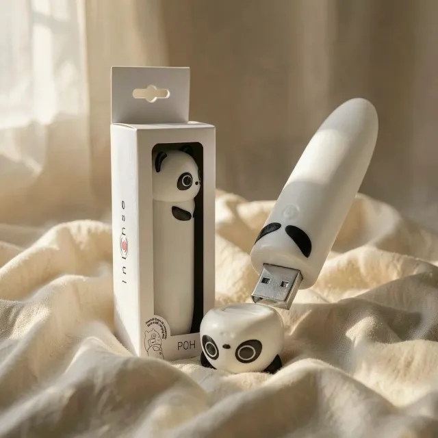 Intense Poh mini vibratore panda silicone 8 modalità