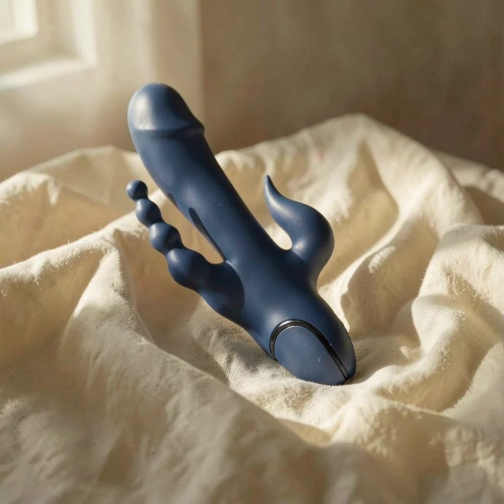 CalExotics Triple Orgasm vibratore blu 3 motori