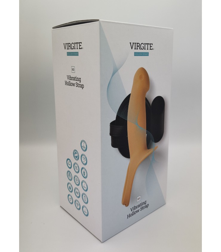 Love Hit by Virgite H3 strap-on cavo vibrante taglia S silicone