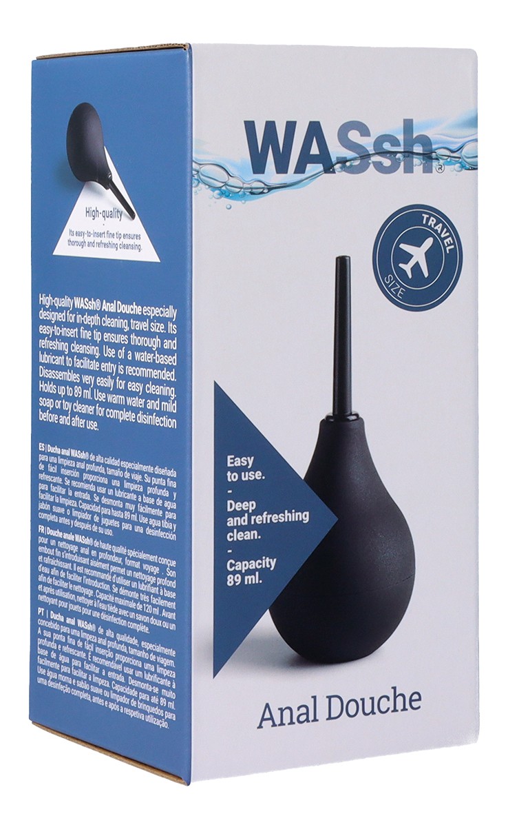 Wassh clistere anale nero 89 ml punta fine