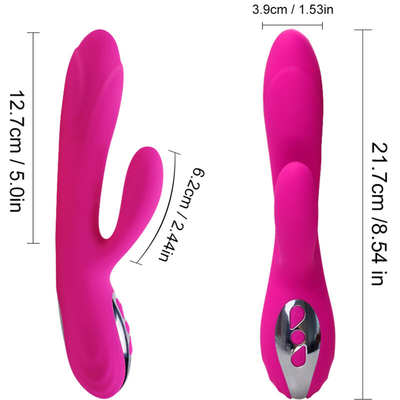 Armony Stimolatore Flessibile vibratore riscaldante fucsia 21,9 cm