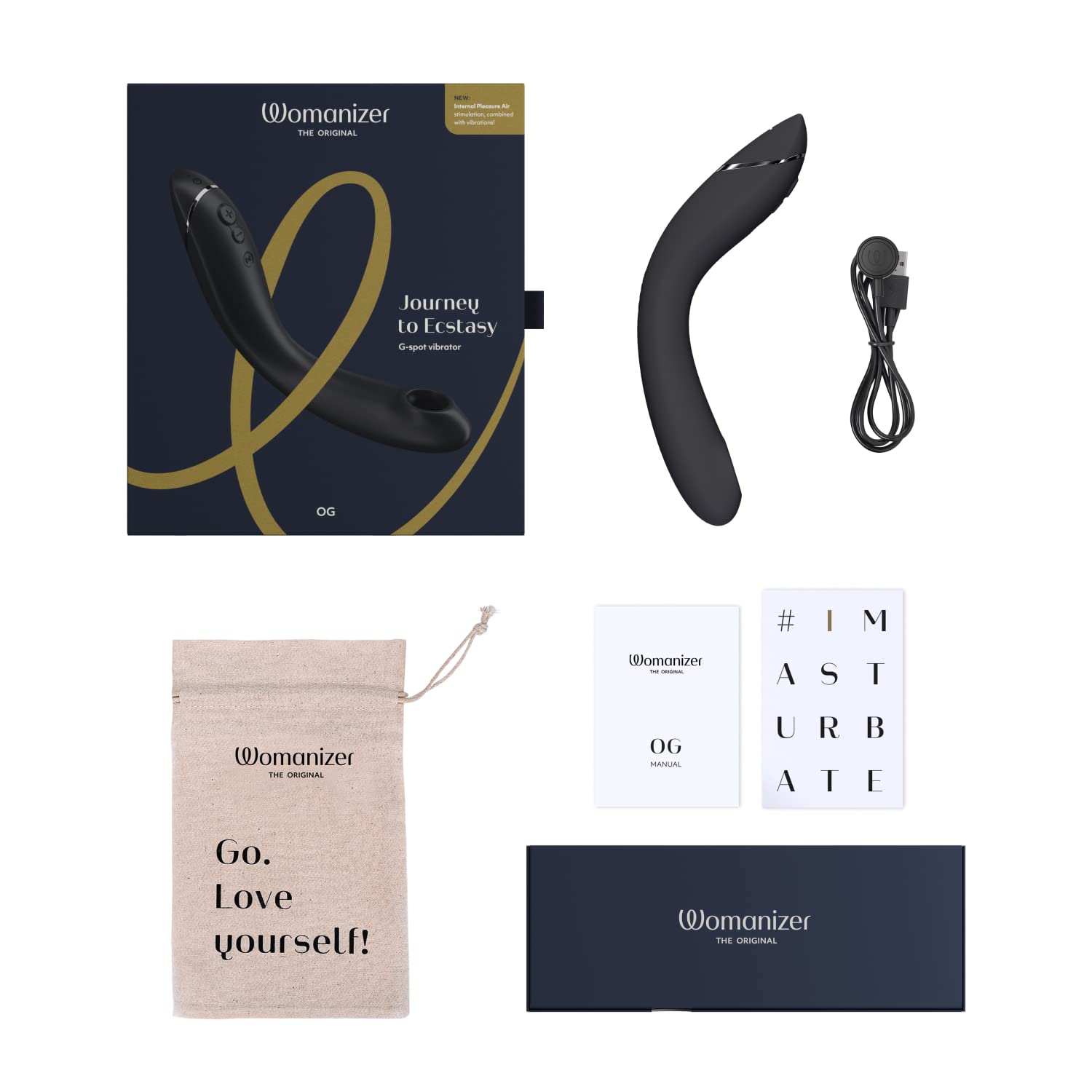 Womanizer OG stimolatore clitorideo grigio Pleasure Air