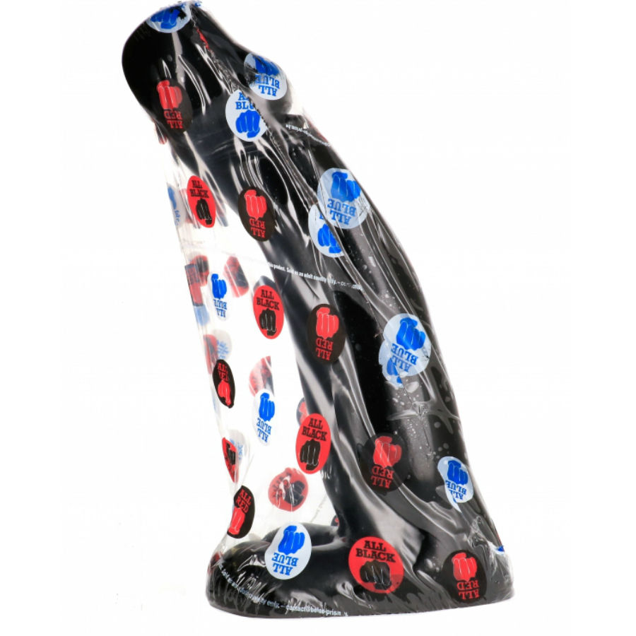 All Black dildo realistico nero 29 cm morbido