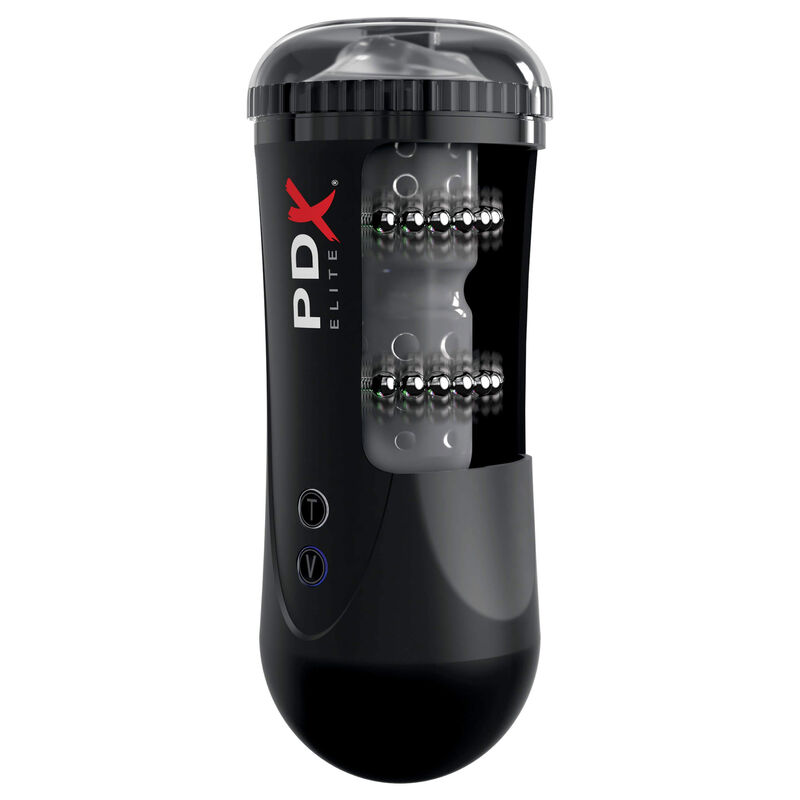 PDX Elite Moto Stroker masturbatore vibrante spinta