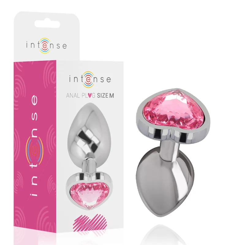 Frutille Plug Cuore Rosa M Intense plug anale metallo