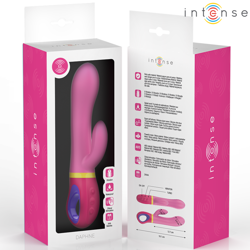 Intense Daphne rabbit vibratore rosa impermeabile