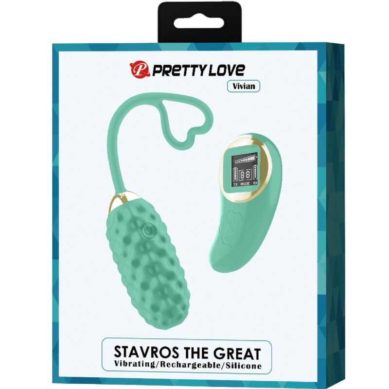 Pretty Love Vivian uovo vibrante verde coppia telecomando