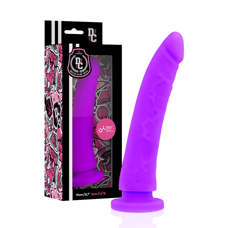 Delta Club Viola 17 strap-on con imbracatura silicone 17 cm
