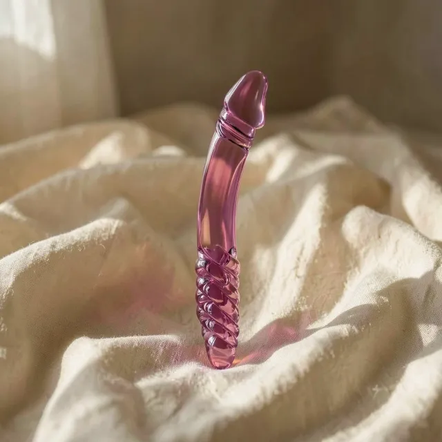 Icicles N. 57 dildo in vetro doppia estremità punto G