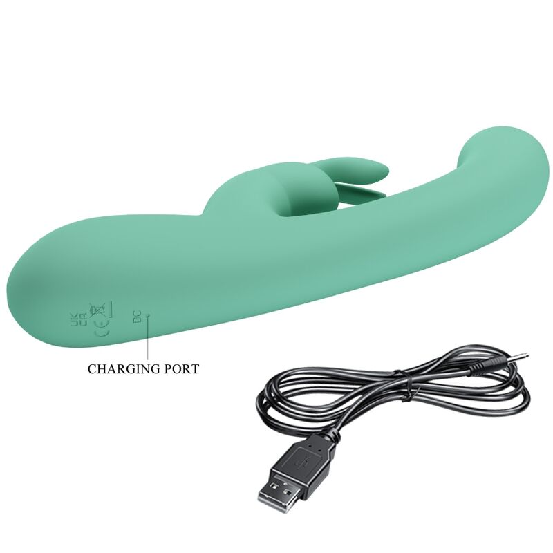 Pretty Love Lamar Verde vibratore rabbit punto G silicone