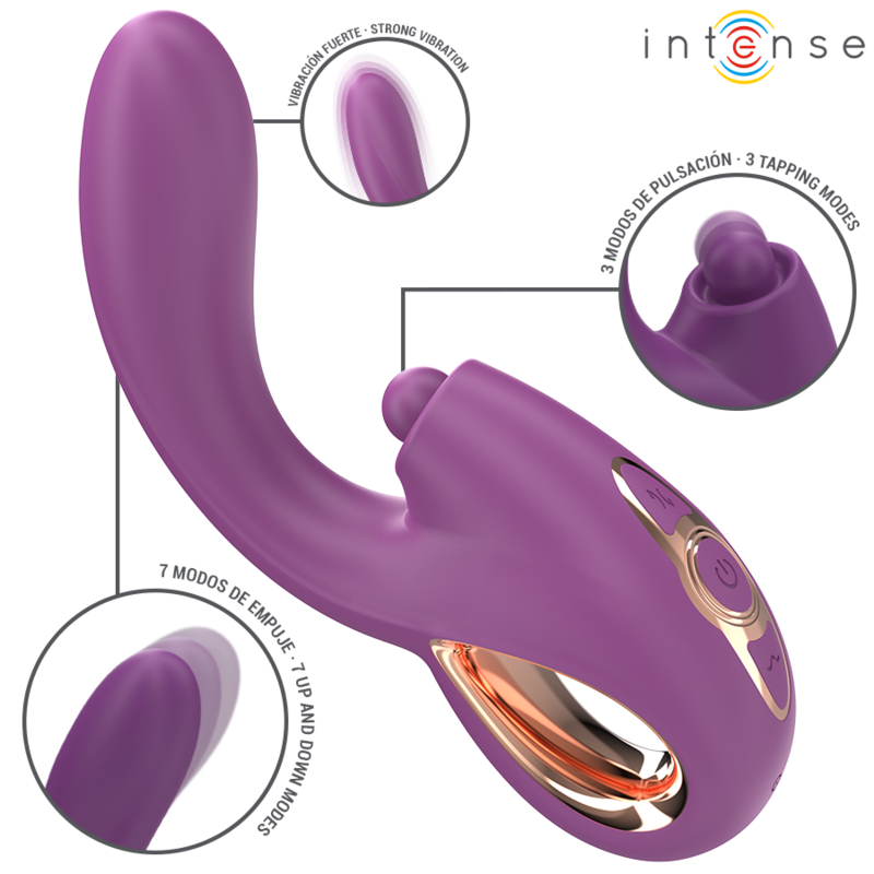 Intense Lali vibratore punto G tapping spinta vibrazione viola