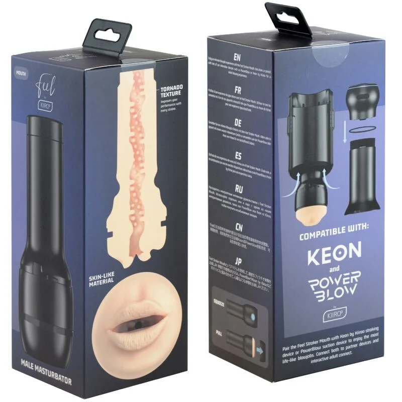 Kiiroo Feel Stroker Mouth masturbatore bocca TPE 542 g