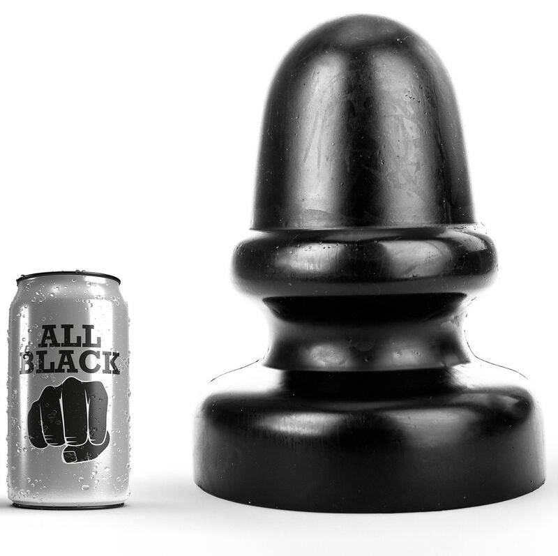 All Black plug anale 23 cm classico base sicura