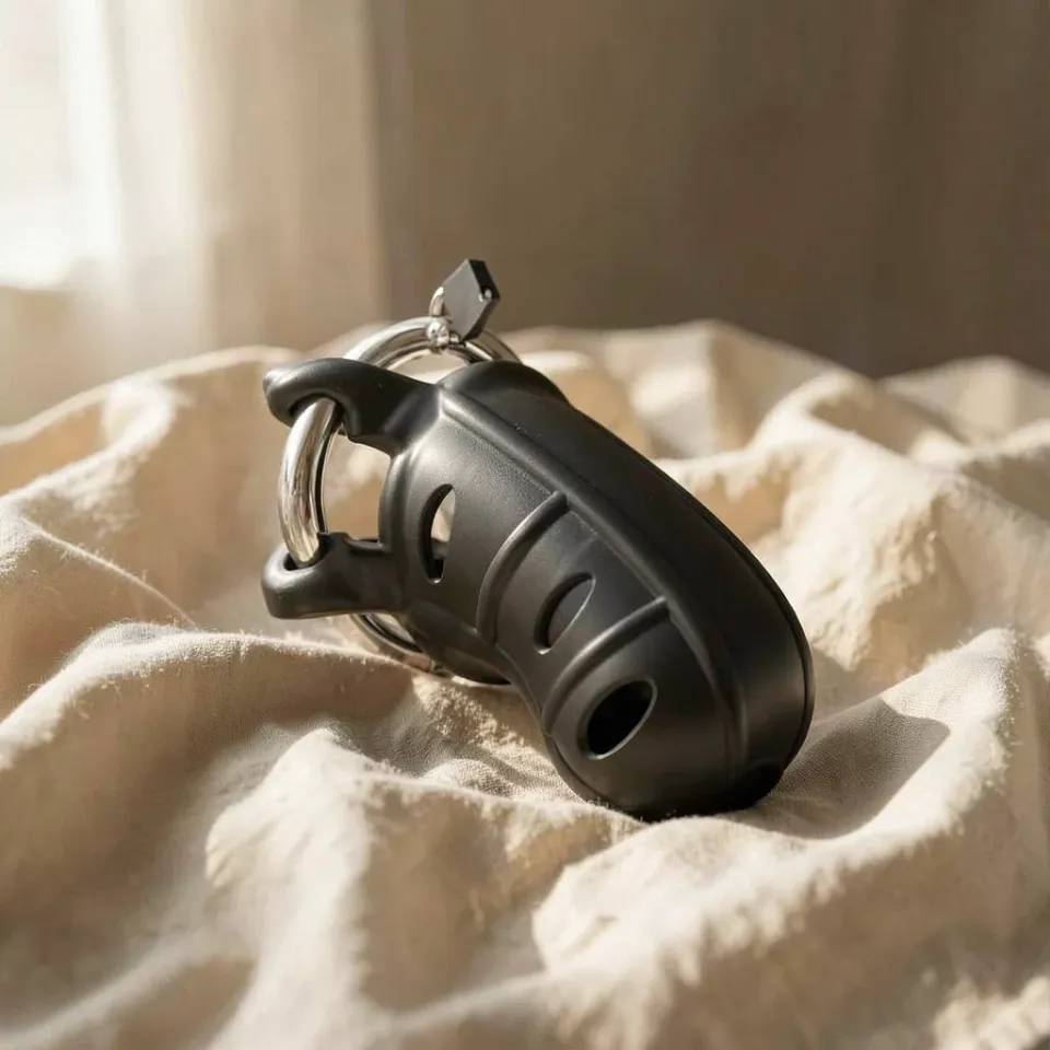 Pipedream Hardcore Silicone Cock Blocker gabbia nera