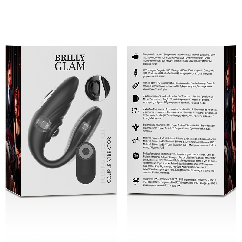 Brilly Glam Coppia Pulsante vibratore coppia telecomando