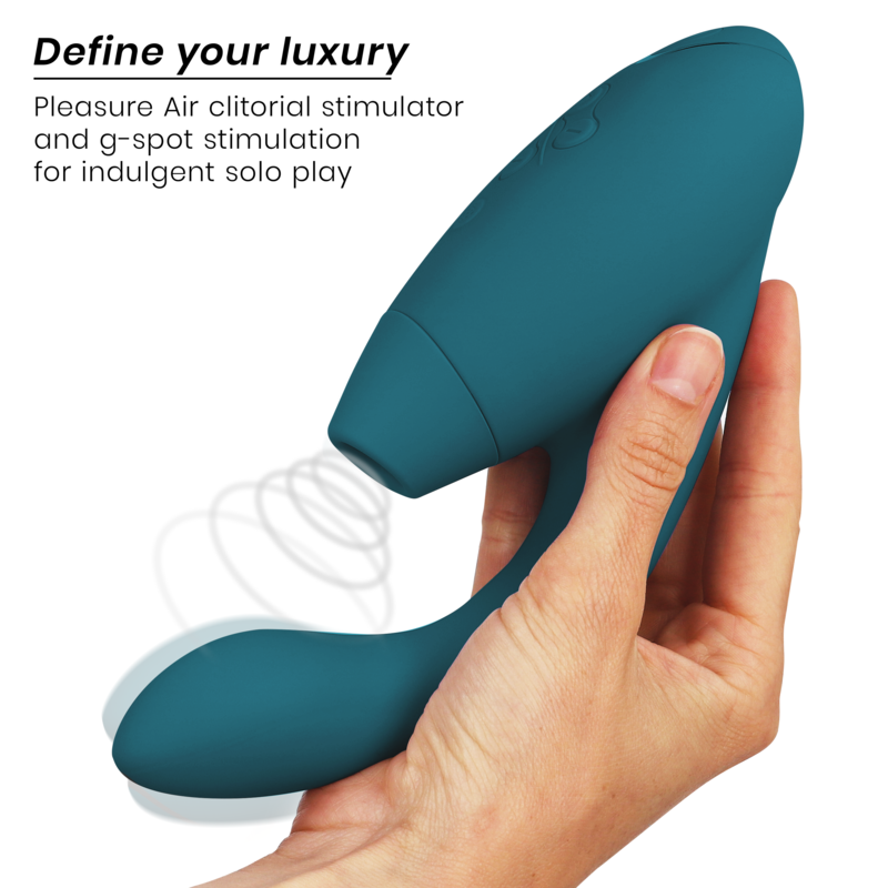 Womanizer Duo 2 stimolatore clitorideo blu petrol doppia stimolazione