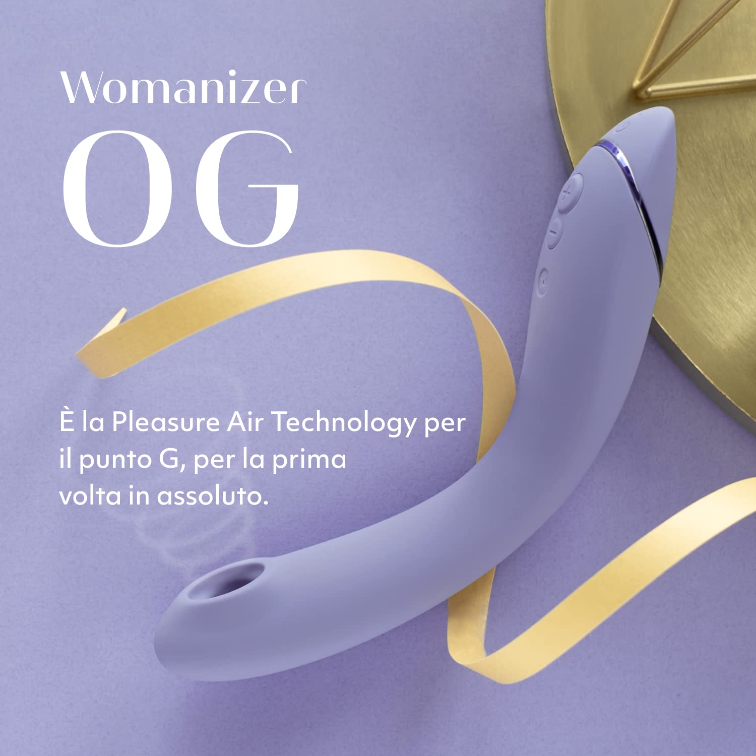 Womanizer OG stimolatore clitorideo lilla Pleasure Air