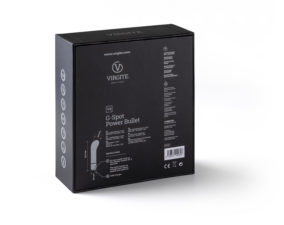 Love Hit V4 bullet vibrante blu G-spot ricaricabile