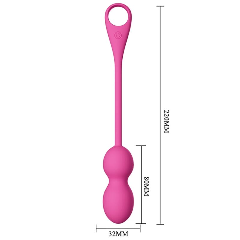 Pretty Love Elvira palline vaginali vibranti rosa app 12 modi