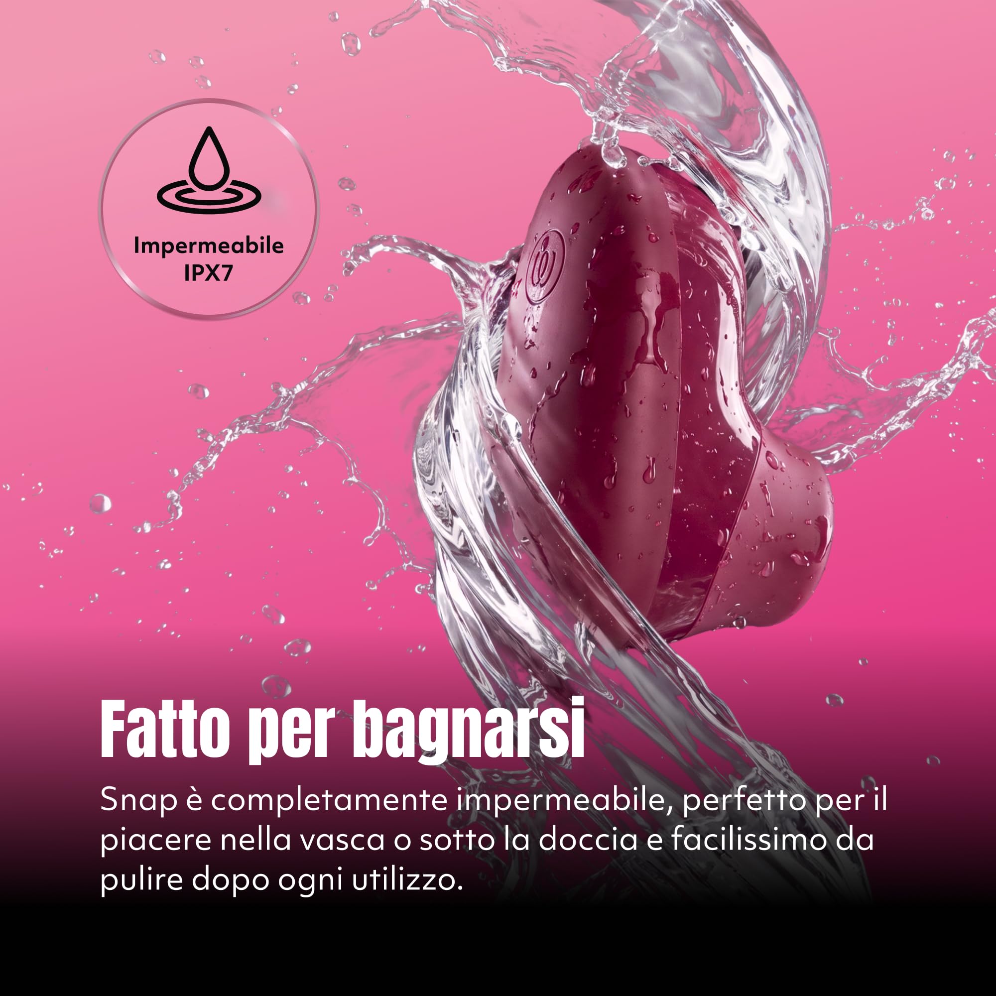 Womanizer Snap Stimolatore Clitorideo 6 Intensità Custodia