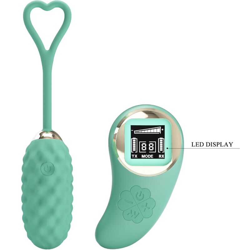 Pretty Love Vivian uovo vibrante verde coppia telecomando