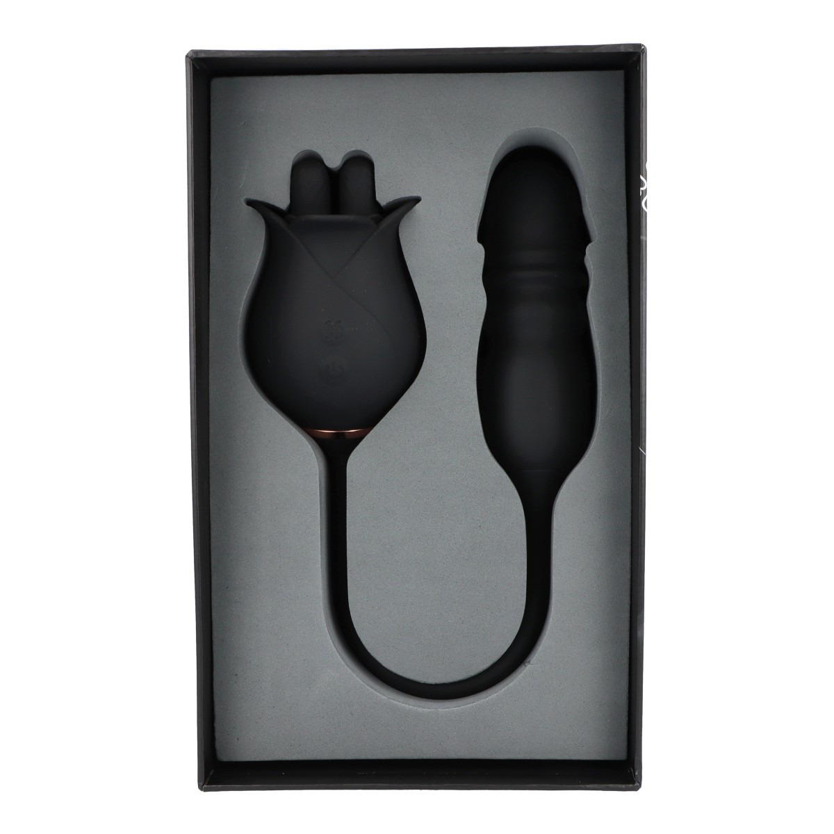 Qiot stimolatore clitoride e vaginale saliscendi silicone