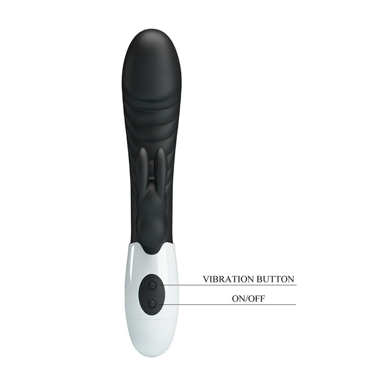 Pretty Love Naughty Bunny vibratore rabbit nero 30 modi silenzioso