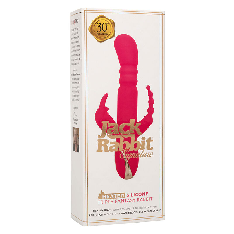 CalExotics Jack Fantasy Heated vibratore rabbit rosa