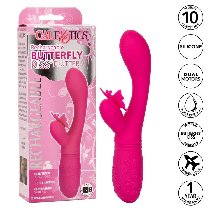 CalExotics Butterfly Kiss Flutter Vibratore Farfalla Rosa