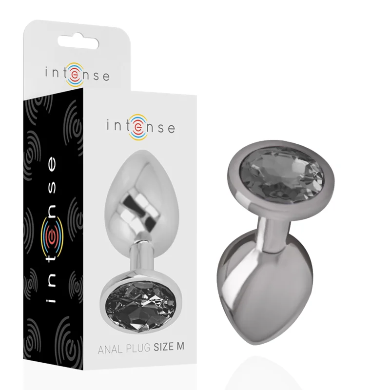 Intense Plug Gioiello Nero M plug anale in metallo