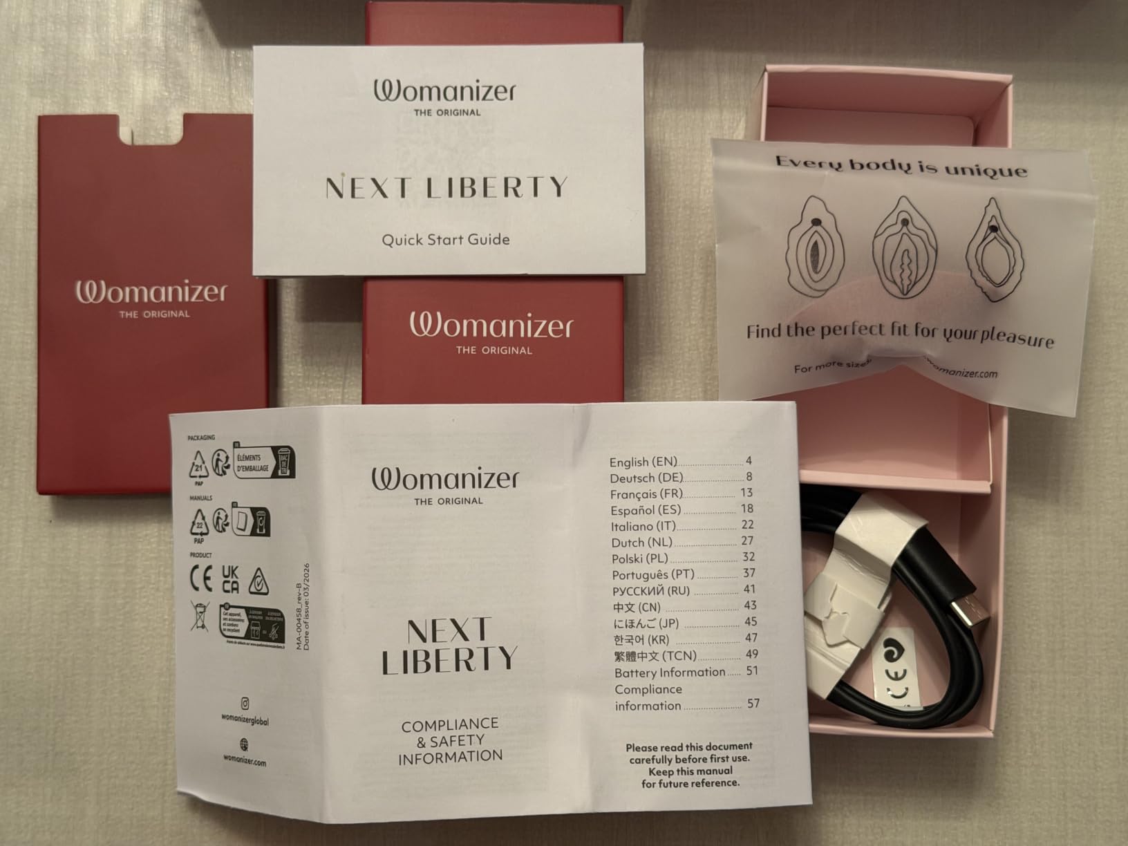 Womanizer Next Liberty stimolatore clitorideo bordeaux 3D