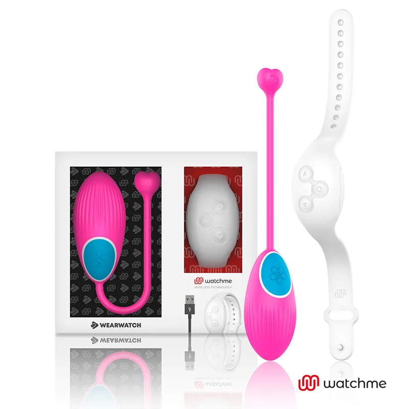 Wearwatch Egg ovulo vibrante fucsia con orologio impermeabile
