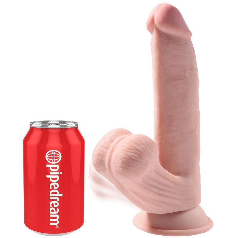 King Cock Plus 3D dildo realistico pelle chiara 24,5 cm