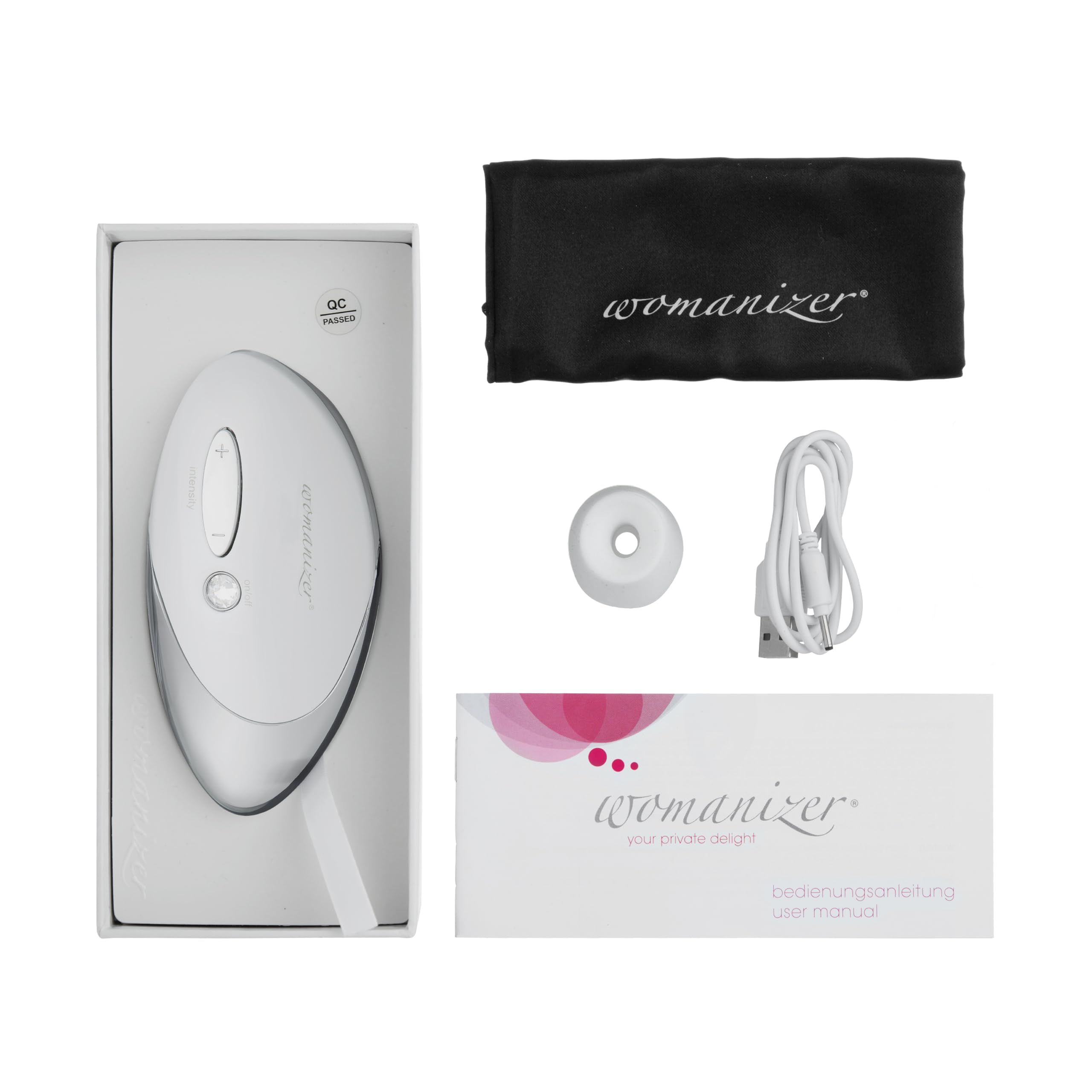 Womanizer W500 succhiatore clitorideo bianco 12 intensità
