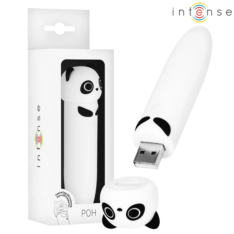 Intense Poh mini vibratore panda silicone 8 modalità