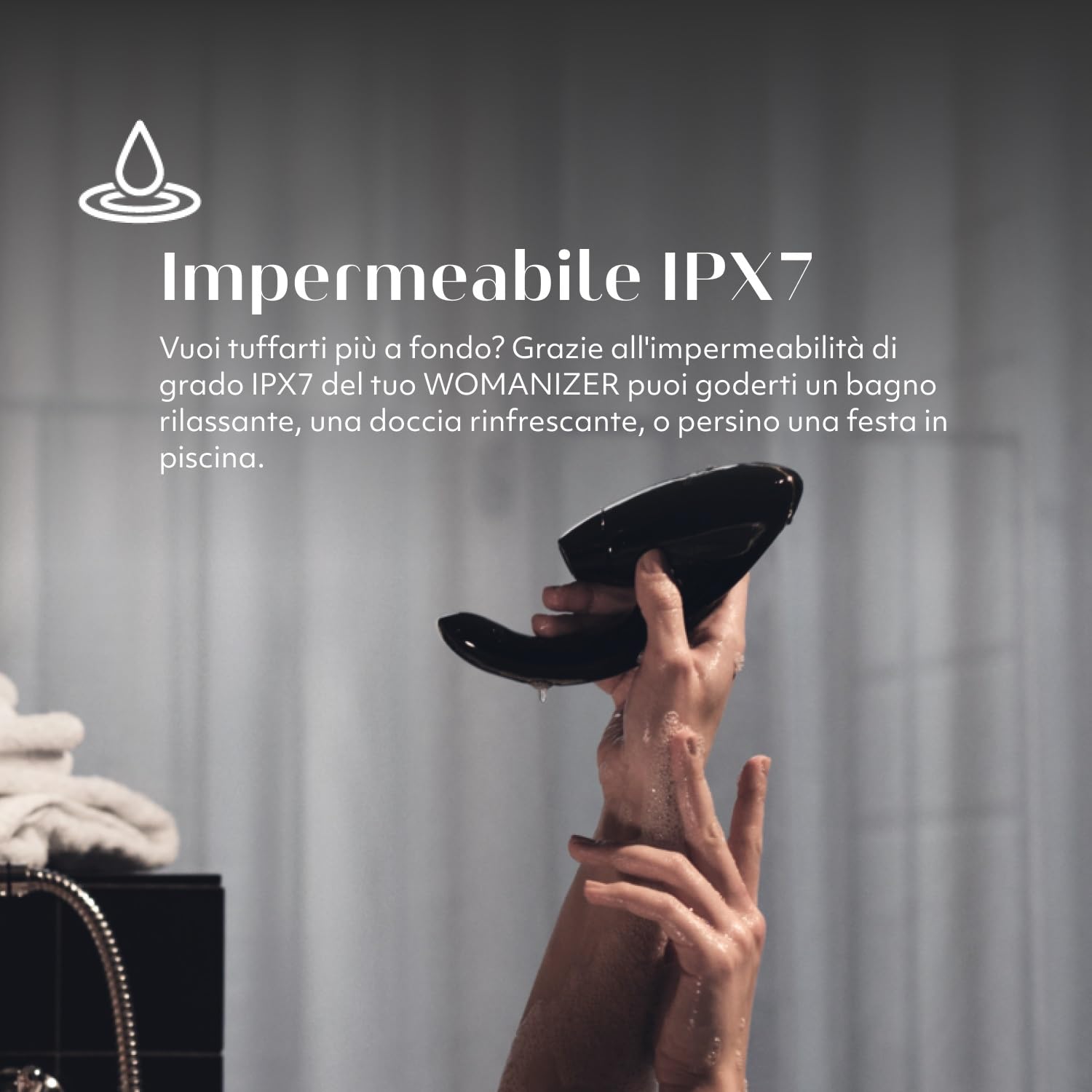 Womanizer InsideOut stimolatore rabbit nero doppia stimolazione