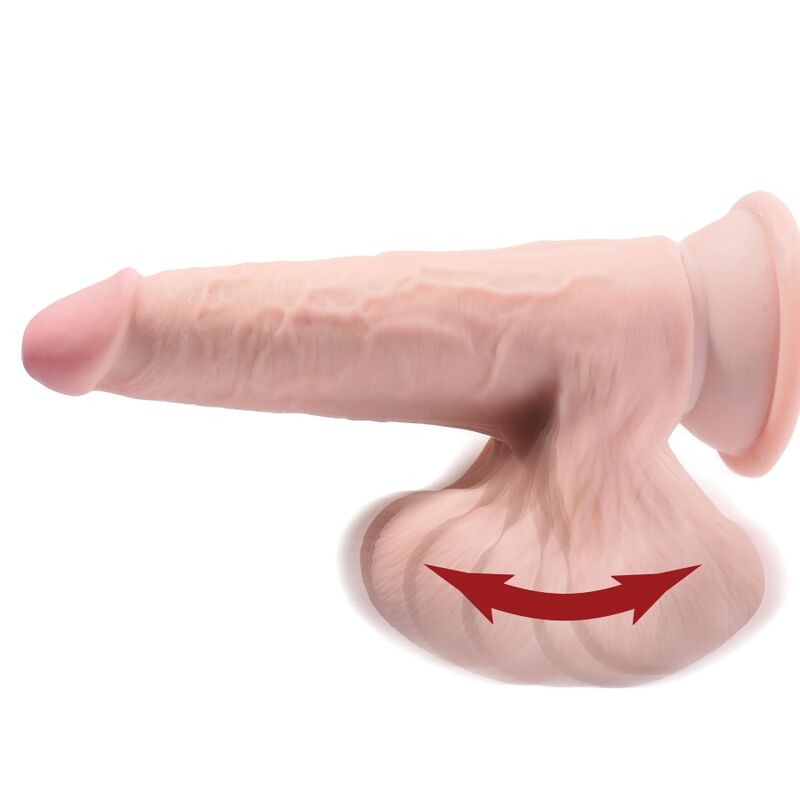 King Cock Plus 3D dildo realistico pelle chiara 24,5 cm