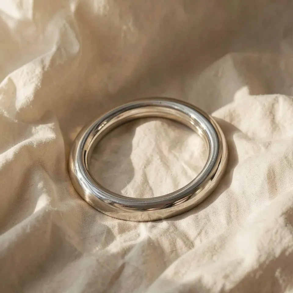 Metal Hard C-ring acciaio 45 mm anello fallico sottile
