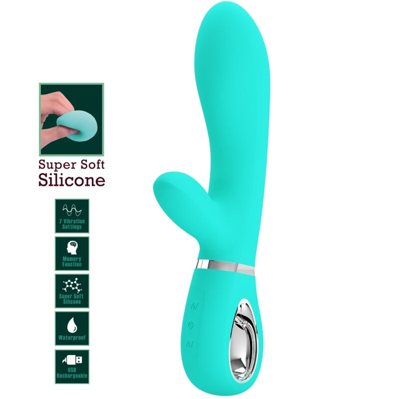 Pretty Love Thomas Vibratore Punto G Verde Acqua Memoria