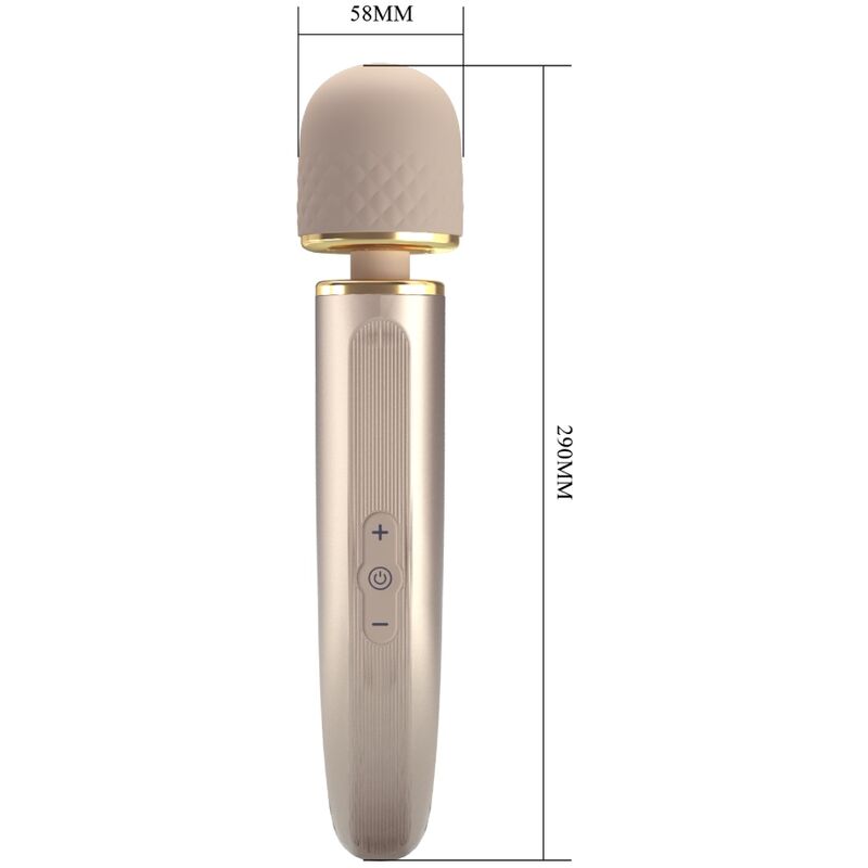 Pretty Love massaggiatore vibrante champagne silenzioso ricaricabile
