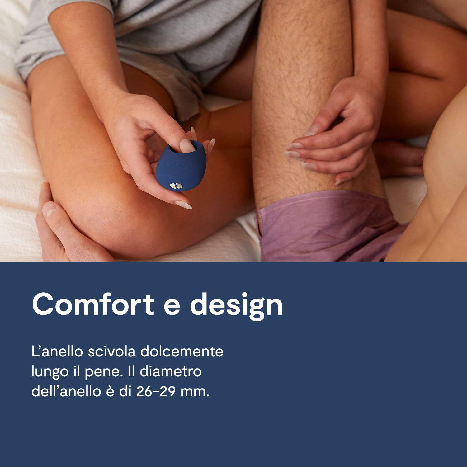 We-Vibe Pivot anello vibrante elastico con lubrificante