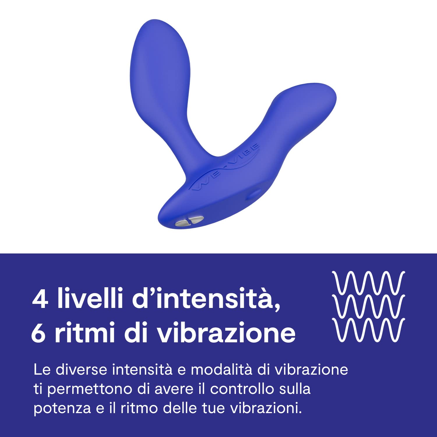 We-Vibe Vector+ plug anale prostata blu app