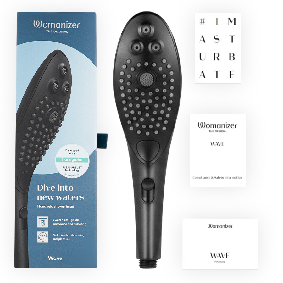 Womanizer Wave Nero soffione doccia 3 getti stimolante