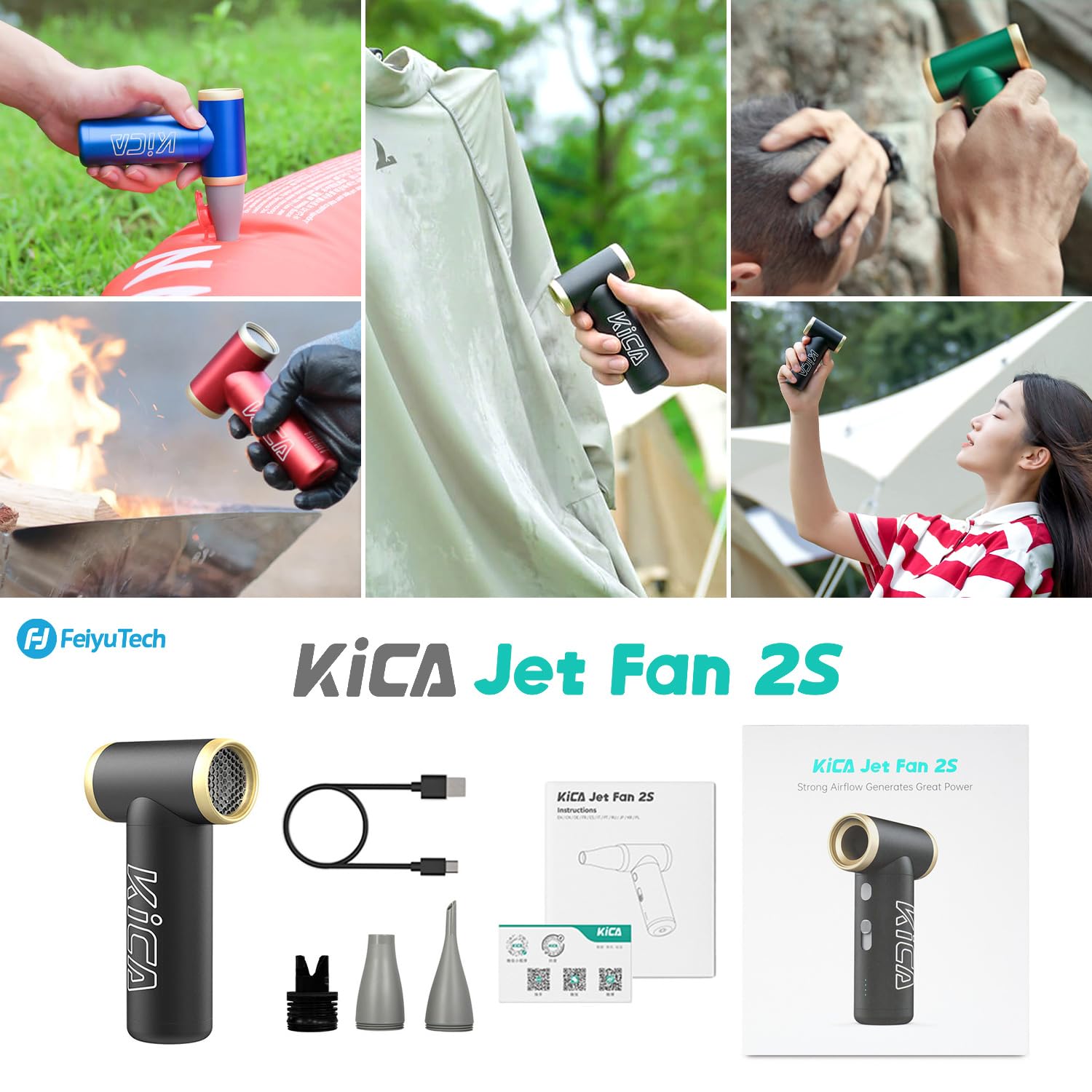 KICA Jet Fan 2S spolverino elettrico aria compressa