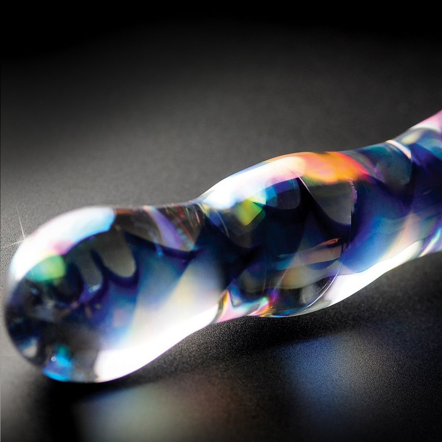 Icicles N. 8 dildo in vetro 17,8 cm diametro crescente