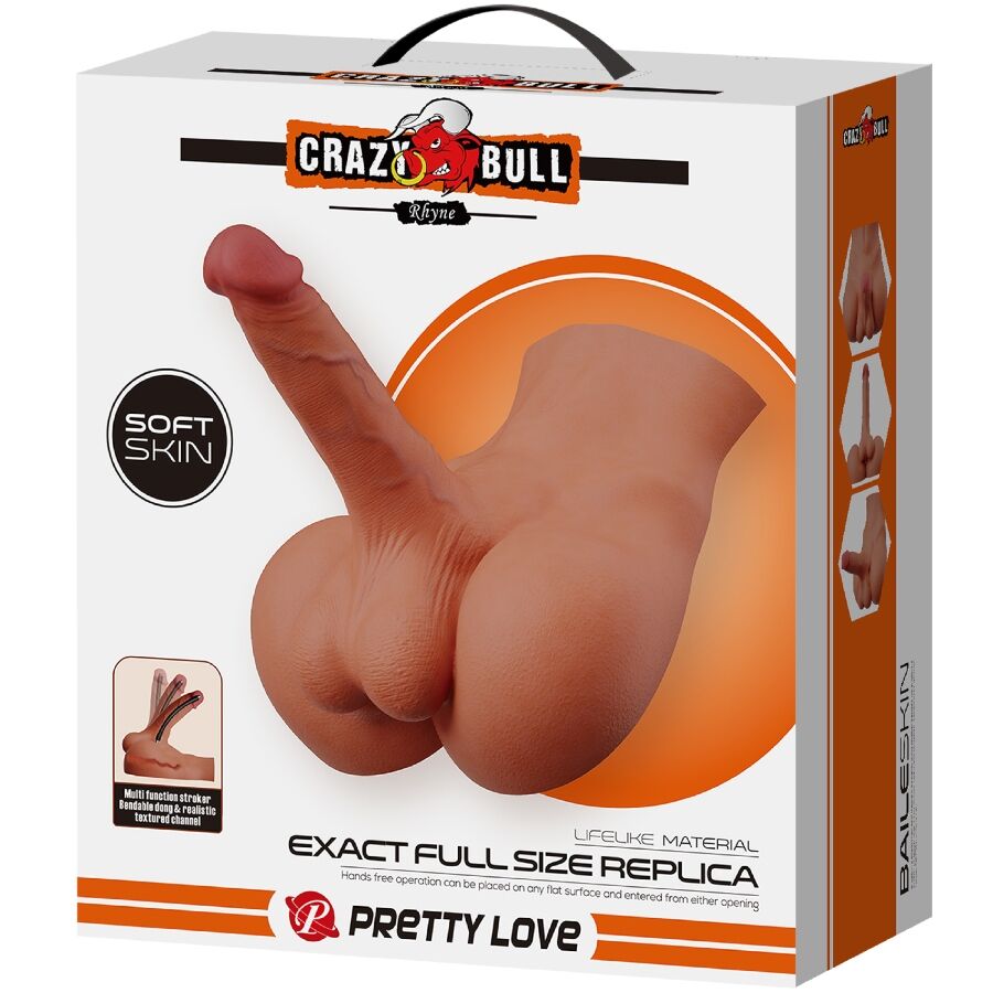 Crazy Bull Rhyne Back masturbatore TPE pieghevole