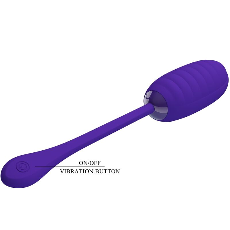 Pretty Love Kirk uovo vibrante silicone viola