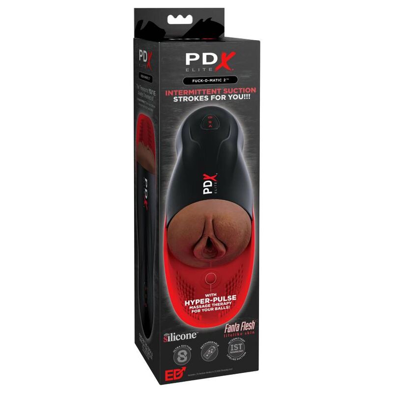 PDX Elite Fuck-O-Matic 2 masturbatore aspirazione vibrante