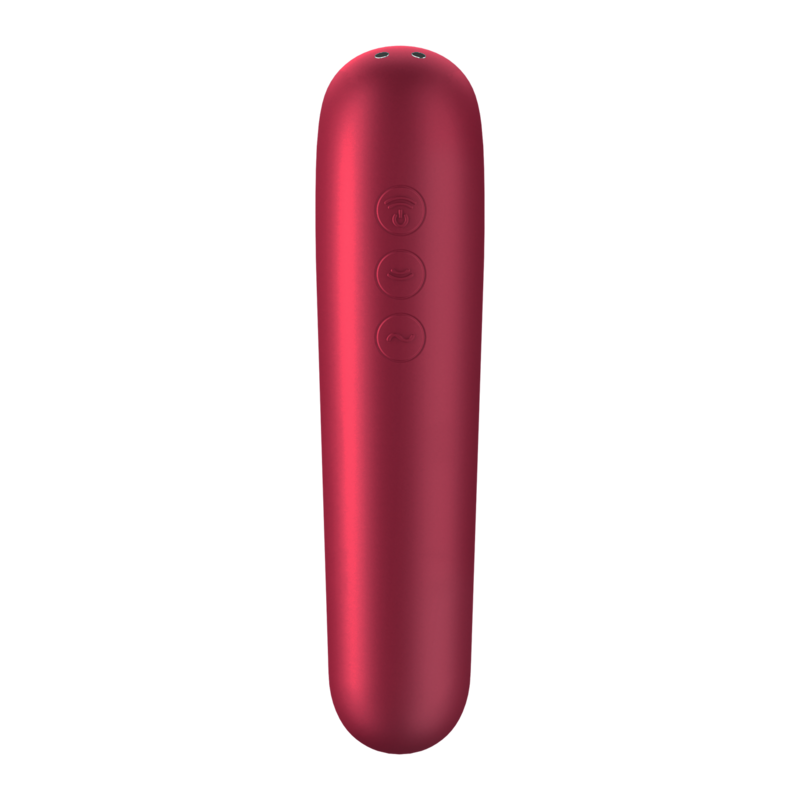 Satisfyer Dual Love stimolatore clitorideo rosso con app